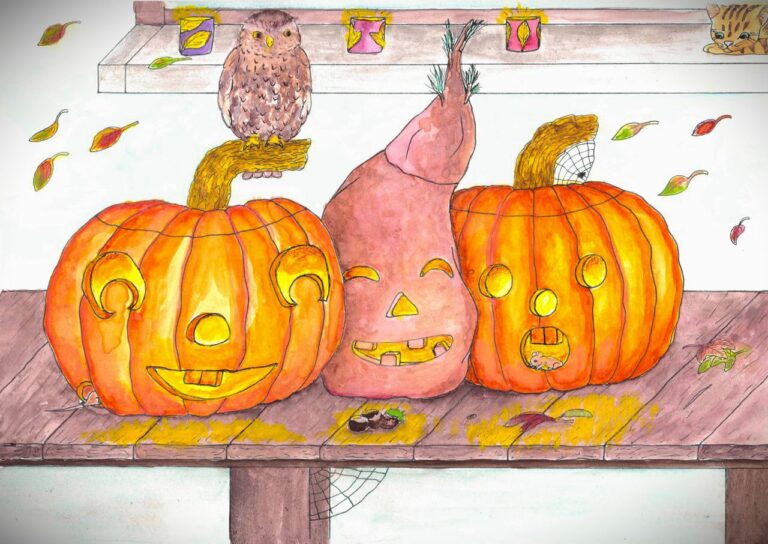 Titelbild für die Geschichte Rübengeist statt Kürbis! - Halloween mal anders nach Jack O'Lantern